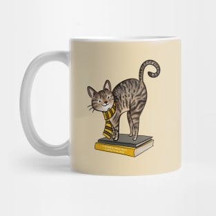 HP Yellow House Cat, Books and Quote Mug